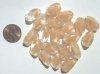 20 17x11mm Twisted Crystal Caramel Nuggets